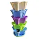recycled plastic flower pots hydroponic planting