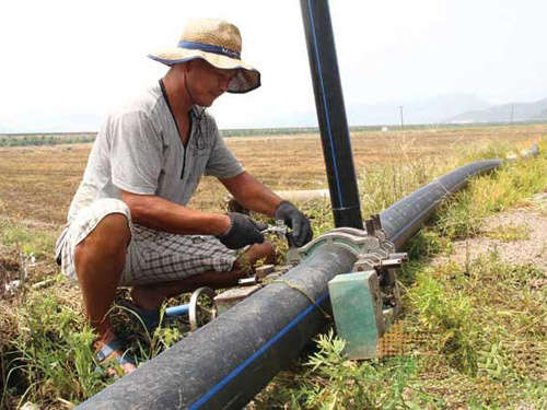 G&N Home Depot HDPE pipe for hydroponics.