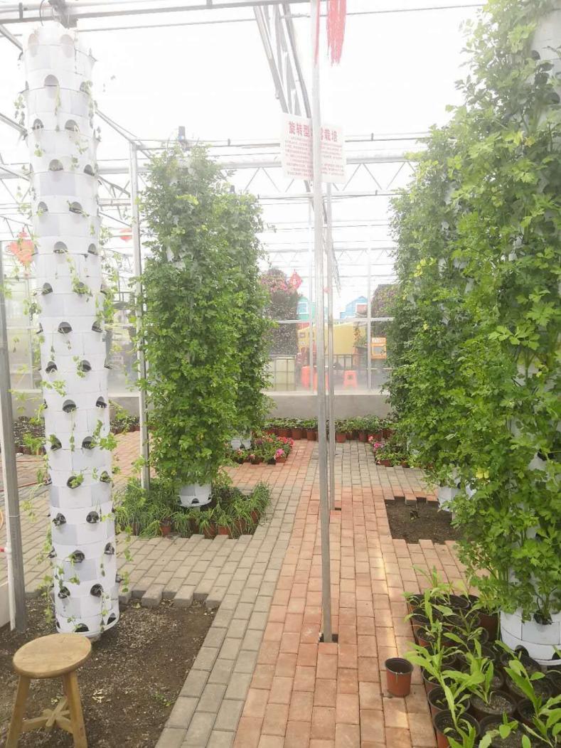 22.G AND N FORTUNE LIMITED’s 10 layers hydroponic vertical tower optimizes plant growth in limited space.
