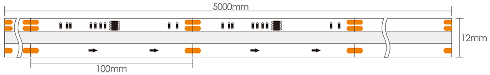 RGBIC LED Strip Dimensions