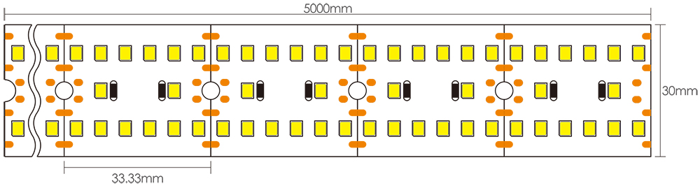 24V Strip Lights Dimensions