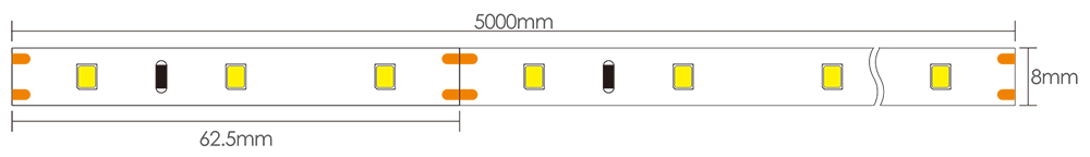 12 Volt DC LED Strip Lights Dimensions