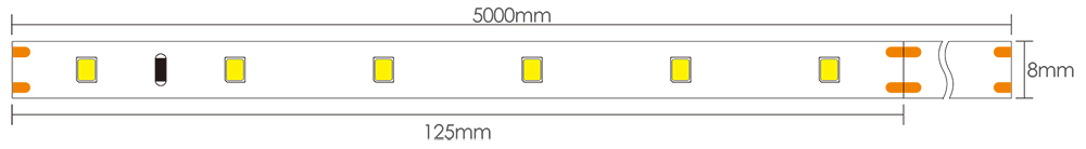 24 Volt DC LED Strip Lights Dimensions