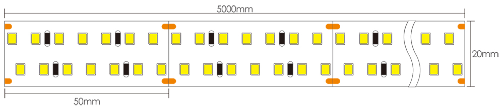 LED Strip 24V Dimensions
