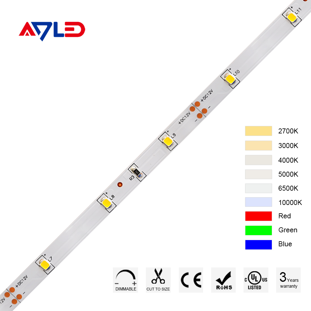 Tiras LED 12 Voltios IP65 Amarillo Alta Luminosidad para Exterior Ducha y Piscina