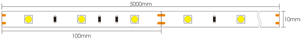 12 Volt LED Tape Lights Dimensions