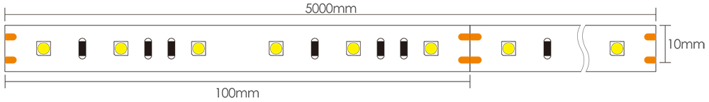 5050 LED Tape Dimensions