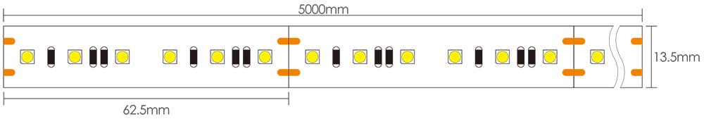 5050 LED Strip Dimensions