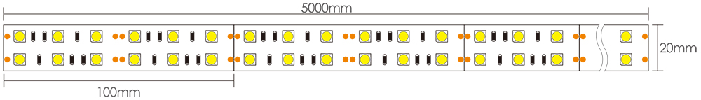 LED Strip Under Cabinet Lighting Dimensions