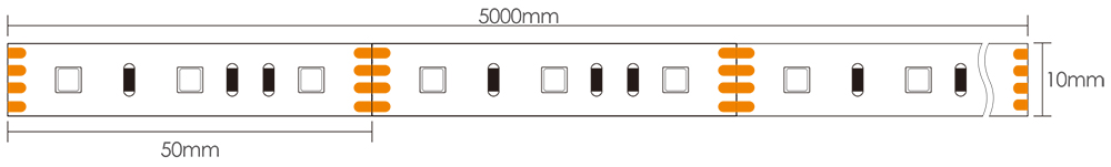 Dimensioni della strisce LED da soffitto