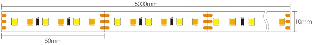 Dimensioni della strisce luci a LED