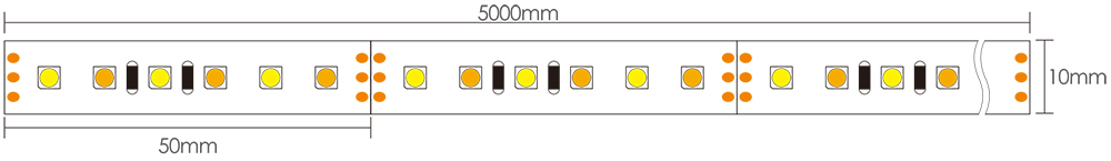 12 Volt LED Strip Dimensions
