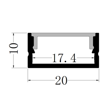led strip light channel profile