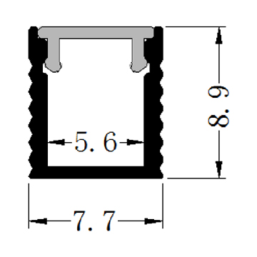 slim aluminium profile