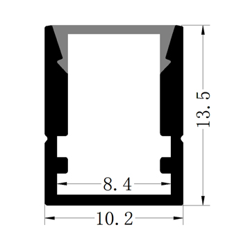 u shape led aluminum channel