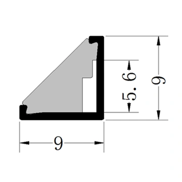 corner profile light for kitchen cabinet