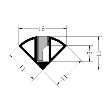 led profile 45 degree