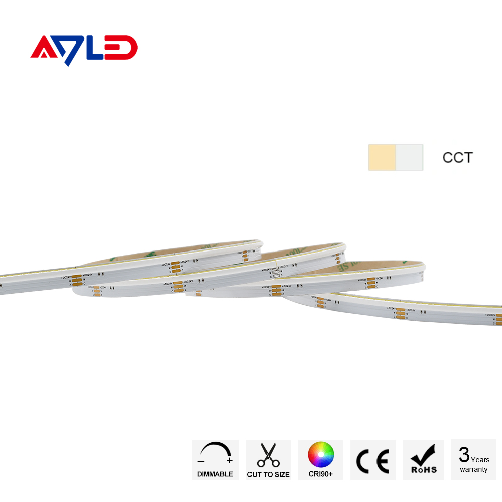 Luces LED Tiras COB CCT Flexibles Ajustables para Cocina Muebles Techo Salon y Pared