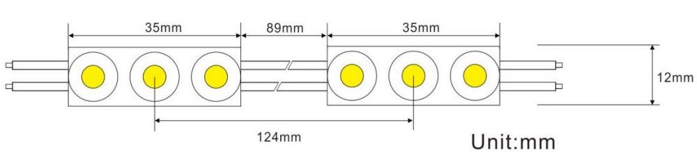220V LED Module Dimensions