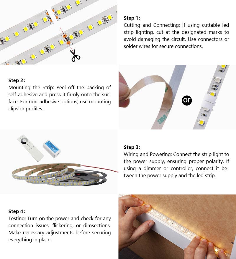 Guide infaillible pour installer des rubans LED sous les meubles et au plafond