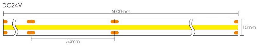 Dimensioni della striscia di LED