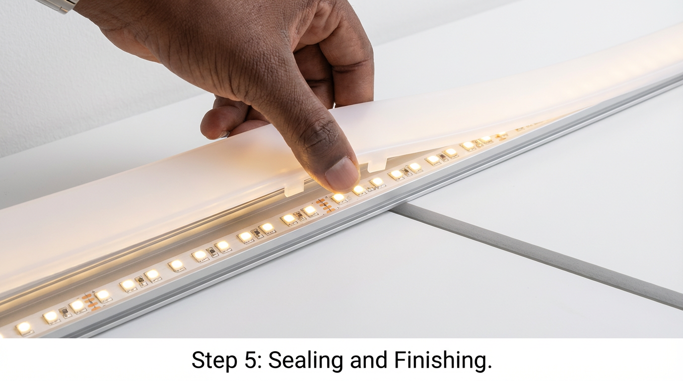 corniche en aluminium pour Rubans LED