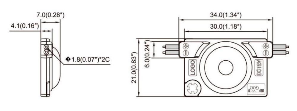 Module LED Strip Dimensions