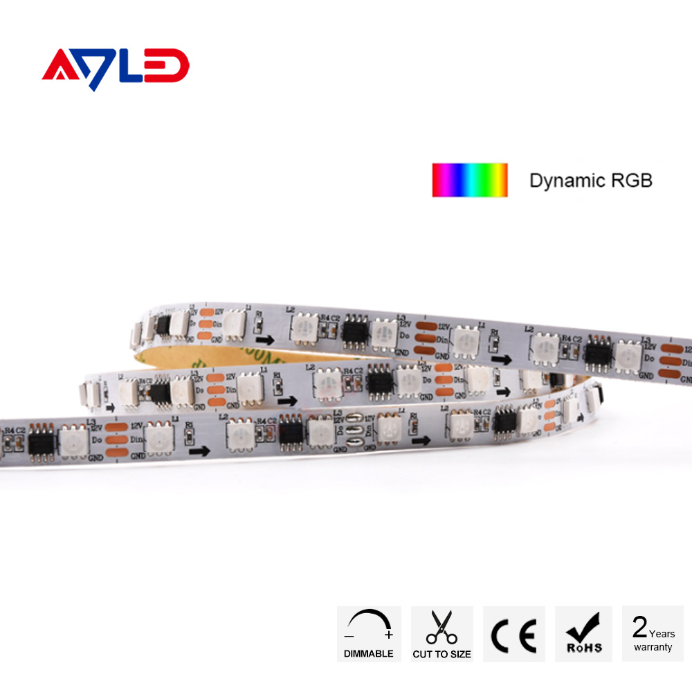 LED Colorati Strisce RGB 5050 Digitali Sequenziali Dinamiche 12V per Soggiorno Cucina e Cartongesso