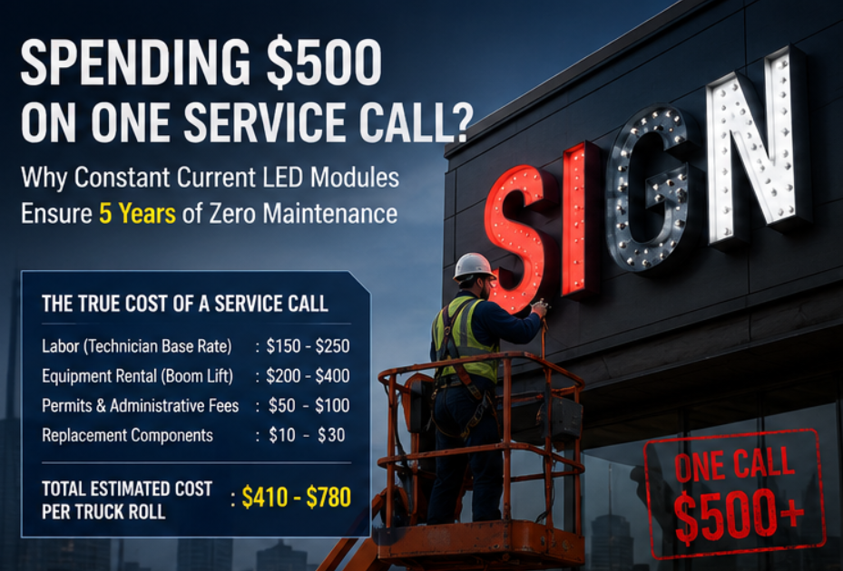 Constant current LED modules， Reduce LED maintenance costs
