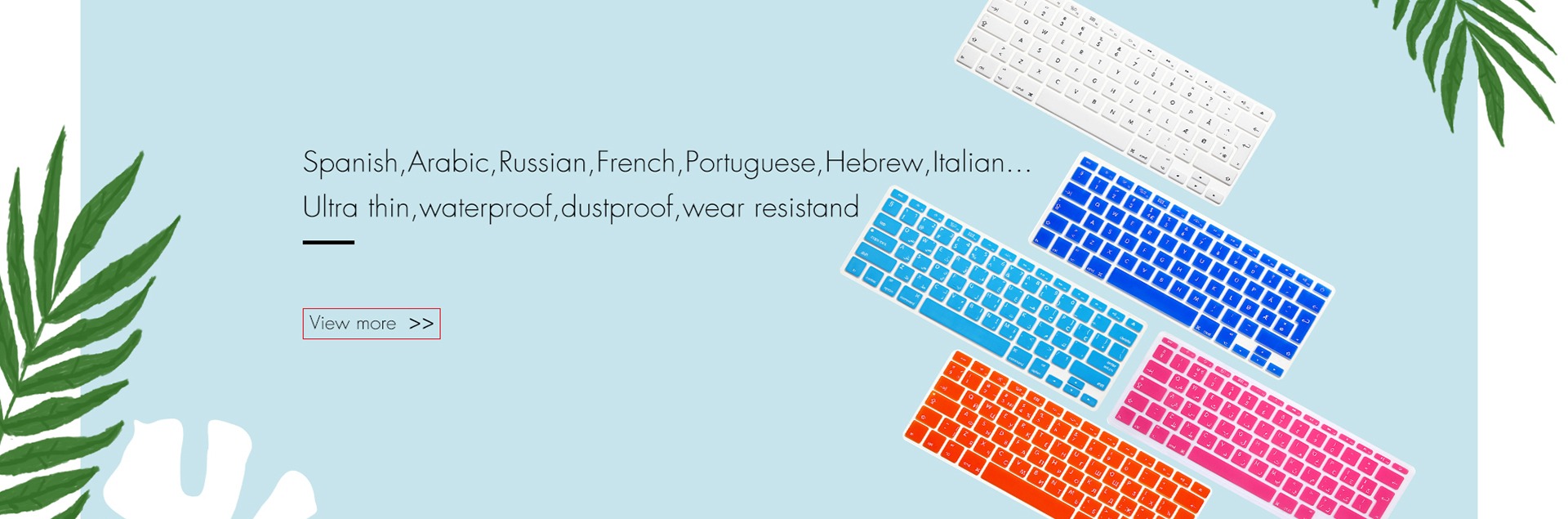 Foreign Language Keyboard Cover