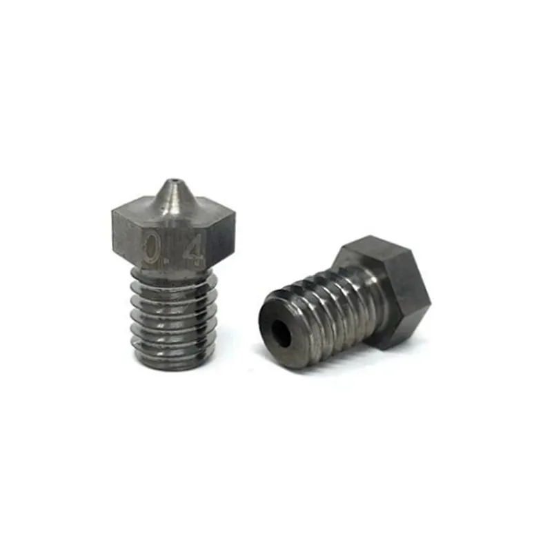 High purity tungsten carbide HRA89 3D printer extruder nozzles with different orifice
