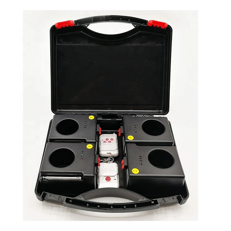 HAPPINESS 4 cues remote stage wireless cold flame fountain fireworks wireless firing system for wedding