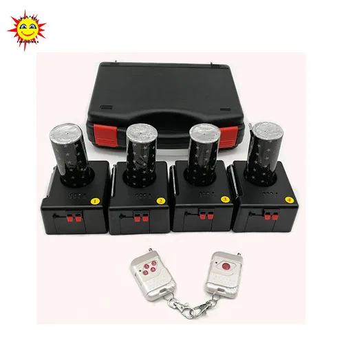 HAPPINESS 4 cues remote stage wireless cold flame fountain fireworks wireless firing system for wedding