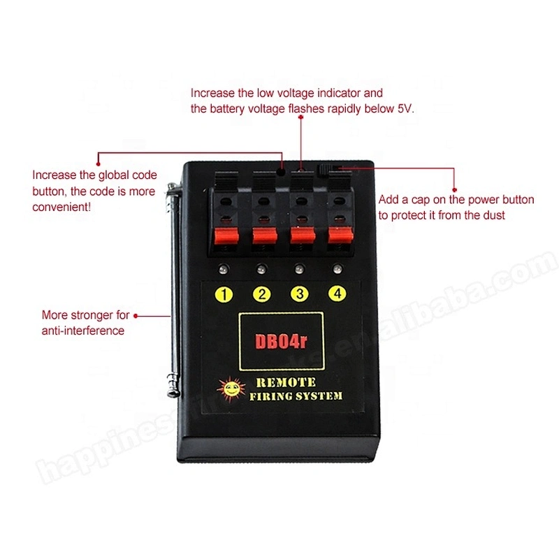 Expensive 48 channels CE/FCC passed 150~300M wireless remote control consumer fireworks display firing system