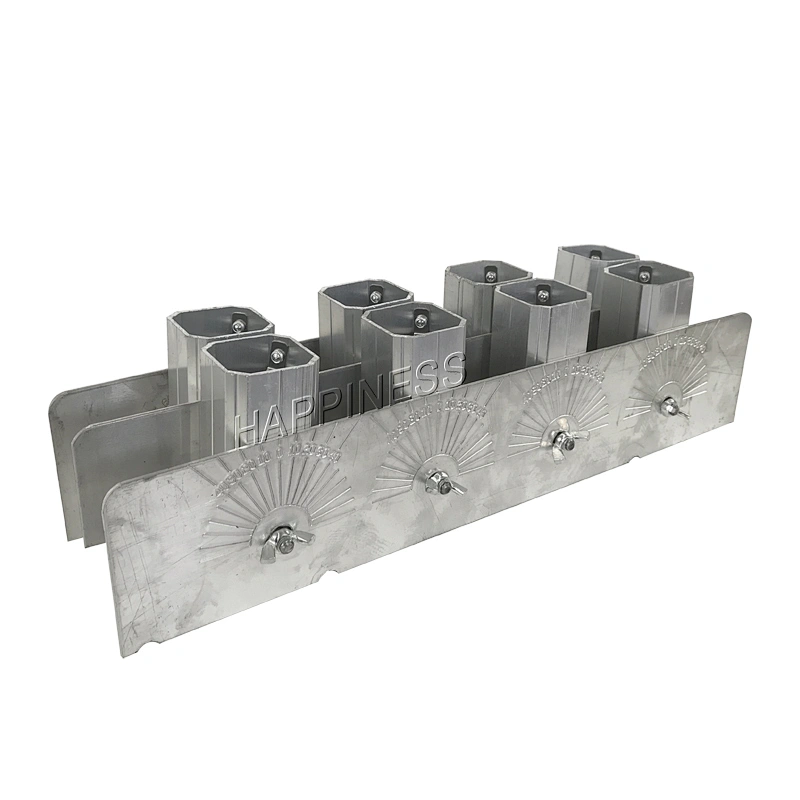 HAPPINESS 1.2 inch 8 Shots (4*2 shots)Aluminum Racks For Fireworks Display Show, Fireworks Firing Systems
