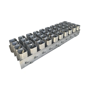 Happiness Fireworks 2 inch 40 Shots Al Rack, 10*4 Shots Chandelles Romaines Rack, Aluminum Fireworks Display Mortar Racks