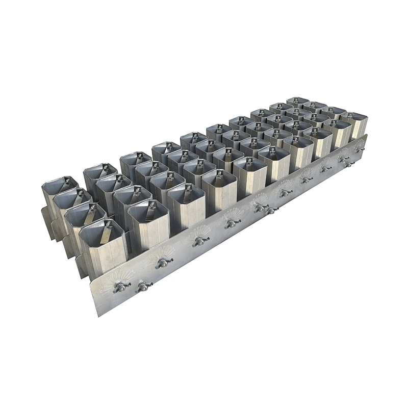 Happiness Fireworks 2 inch 40 Shots Al Rack, 10*4 Shots Chandelles Romaines Rack, Aluminum Fireworks Display Mortar Racks