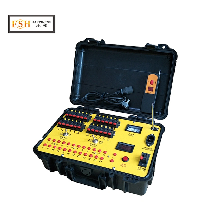 New 24 Cues long distnace safety wireless remote and wired control sequential Pyrotechnic equipment Fireworks Firing System