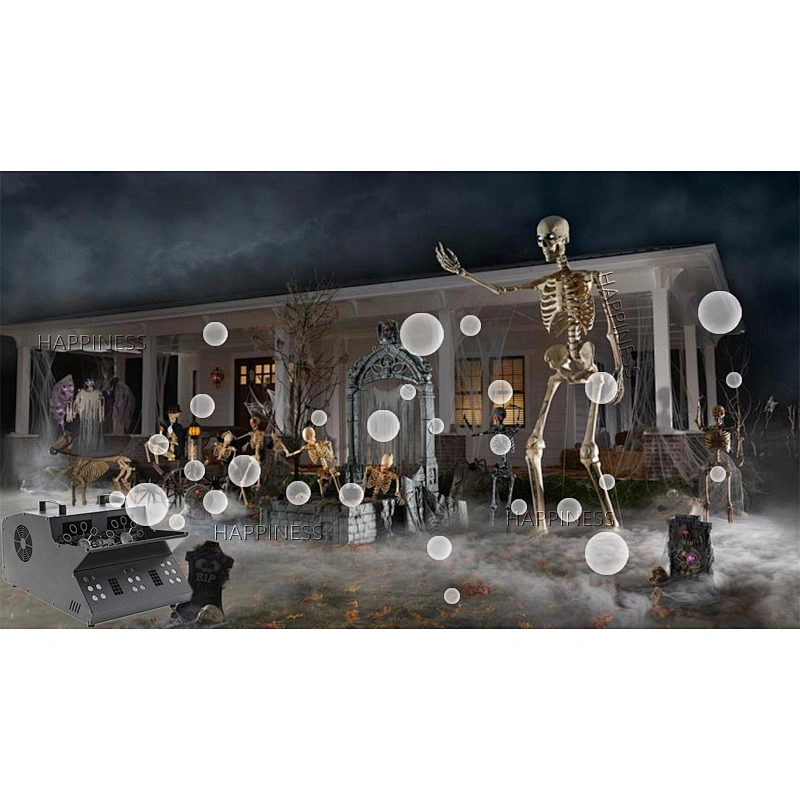 2000W 3in1 LED DMX 512 Fog Smoke Bubble Machine with Remote Control for Music Festival Party Stage Lighting Fogger Effect