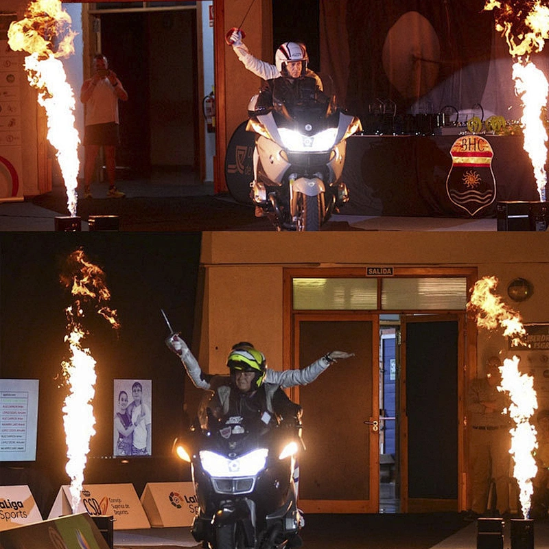 HAPPINESS Special Effects Fire Equipment DMX, Machine A Flamme Night Club DJ, Artificial Fire Party Equipment Lighting