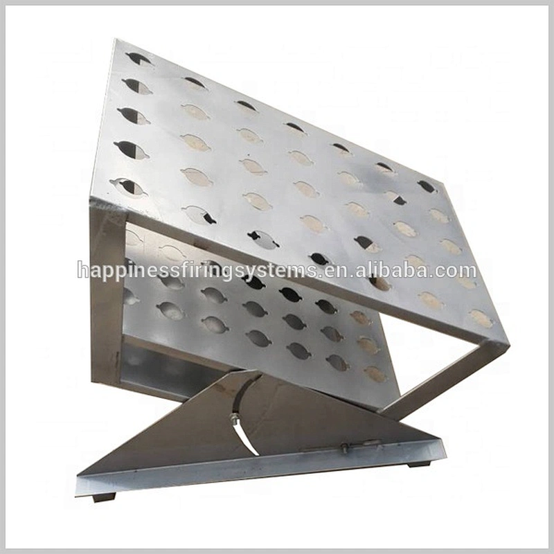 Factory price1.2 (hole diameter40mm) inch 11*11(121) shots roman candle special effect steel fireworks display letter rack