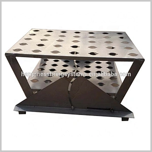 Factory price1.2 (hole diameter40mm) inch 11*11(121) shots roman candle special effect steel fireworks display letter rack