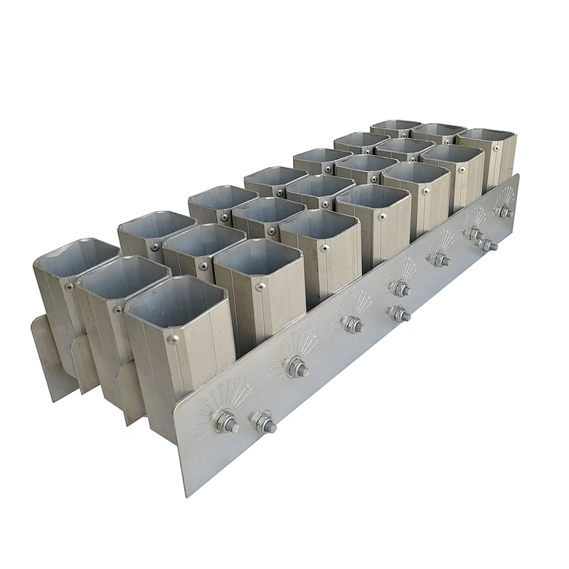 2 inch 15, 21, 30, 40 shots aluminum fireworks display Rack for single shot rocket roman candle fountain mortar tube