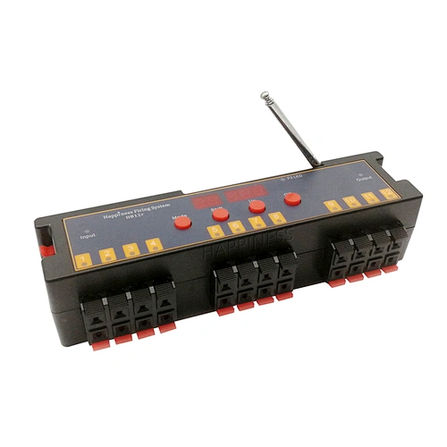 HAPPINESS 12cue Remote Control Fireworks Firing Systems With Programming and Preset Time Party Equipment