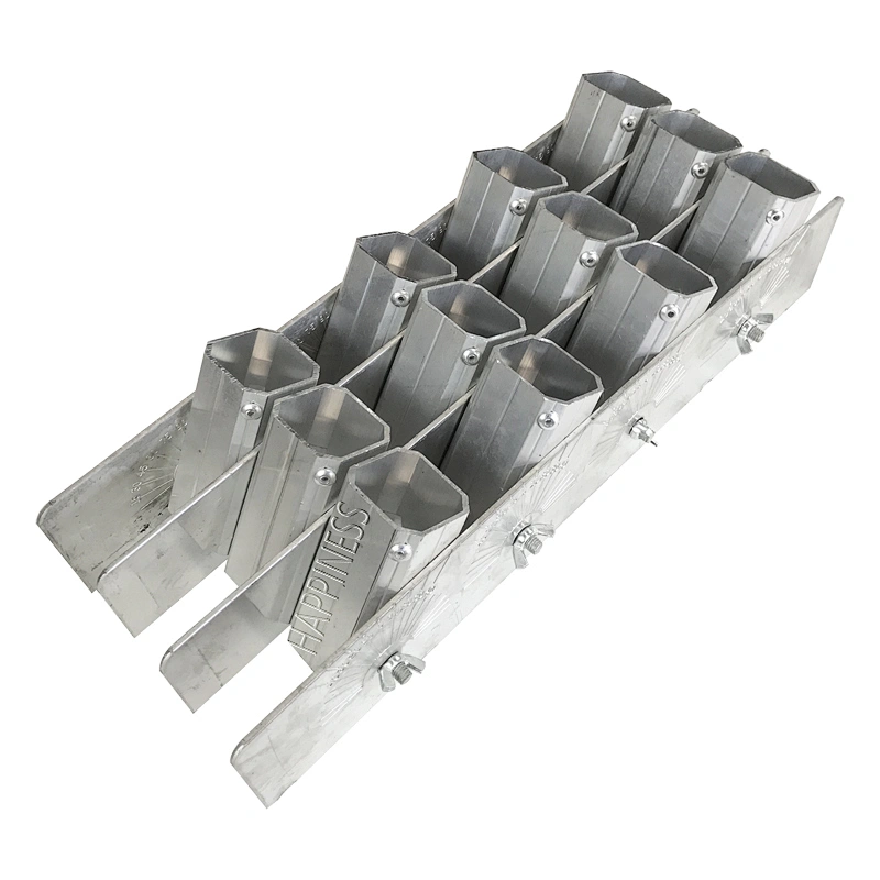 HAPPINESS 1.2 inch 12 Shots (4*3 shots) China Fireworks Single Shot Racks for Display Shells and Roman Candle