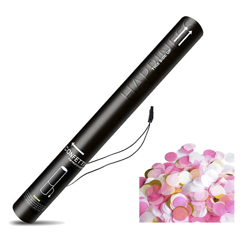 Konfetti DMX Control 80cm Electric Confetti Cannon Electric Party Popper for Night Club Wedding Decoration