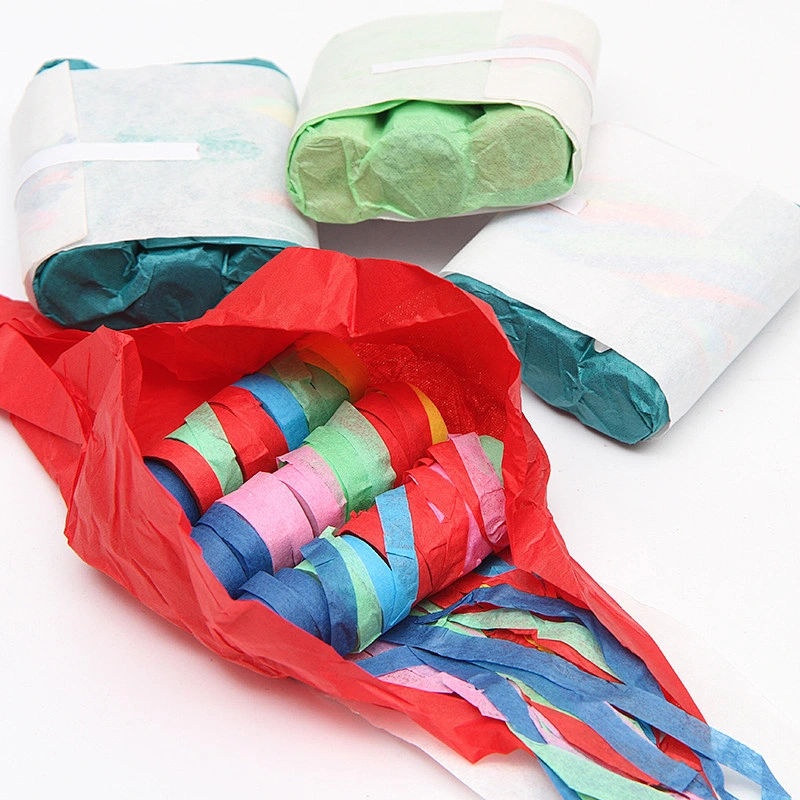 China HAPPINESS 80cm Biodegradable Streamers Electric Confetti Cannon For Gender Reveal Wedding Party