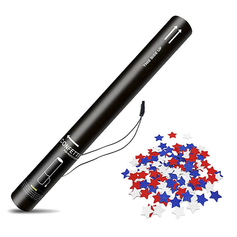 Konfetti DMX Control 80cm Electric Confetti Cannon Electric Party Popper for Night Club Wedding Decoration