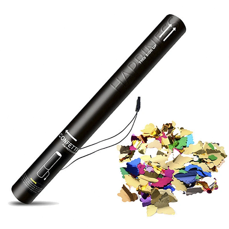 Wholesale Confetti Cannons for Sale, Transparent Background Confetti Cannon, Electric Confetti Cannon with Metallic Streamer