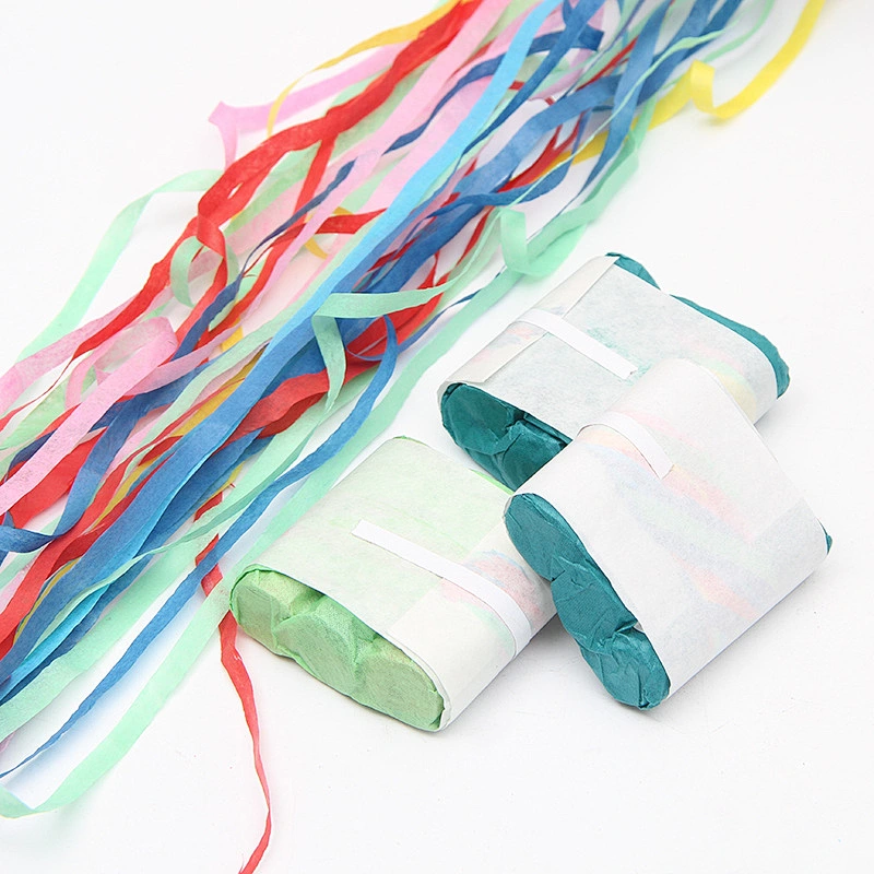 China HAPPINESS 80cm Biodegradable Streamers Electric Confetti Cannon For Gender Reveal Wedding Party